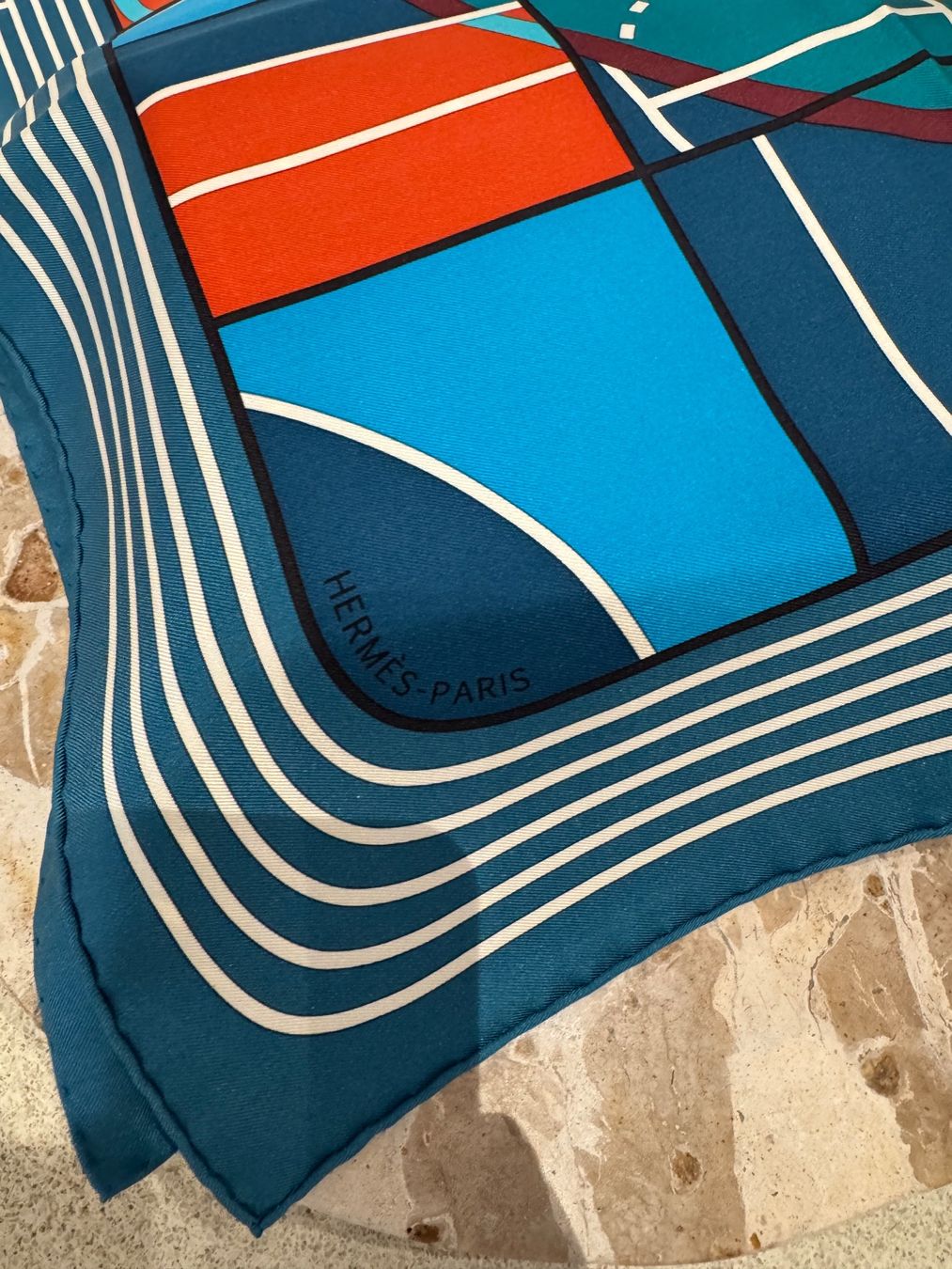 Hermès Foulard & Sciarpe: HERMES SEIDENTUCH 90 BLAU – Nuovo (secondo la descrizione) da Schwyz venduto da bofb 2
