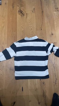 99 Based Vintage striped Poloshirt langarm