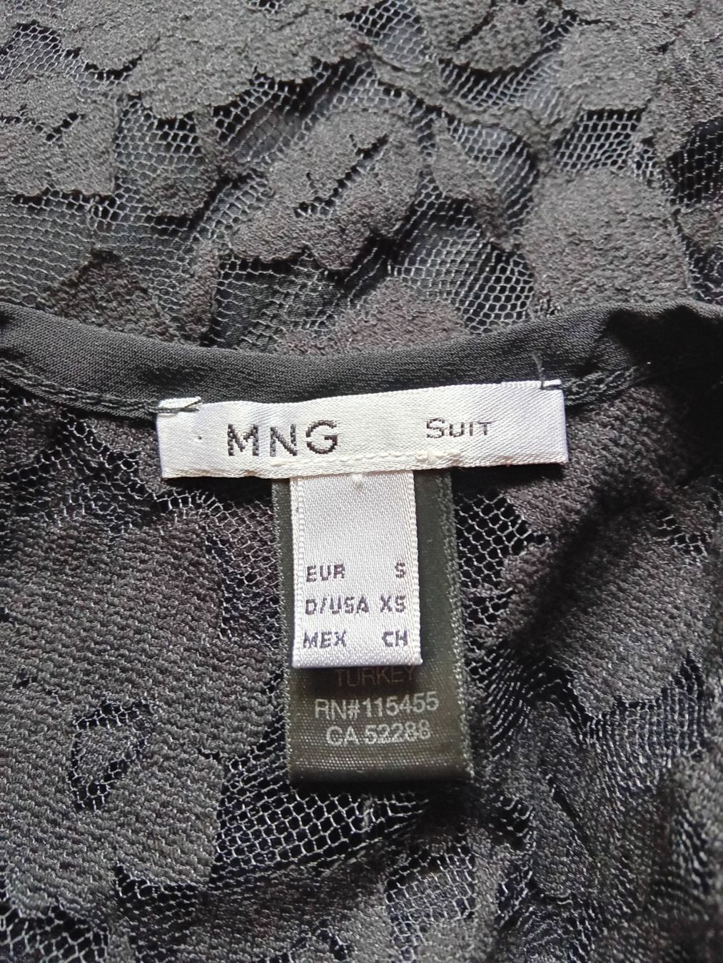 Mango Tops: Schickes Spitzenoberteil, Gr. S, MNG – Gebraucht aus Rüthi (Rheintal) von titlis07 5
