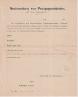 S58)  Nachsendung von Postgegenständen, sehe Scan