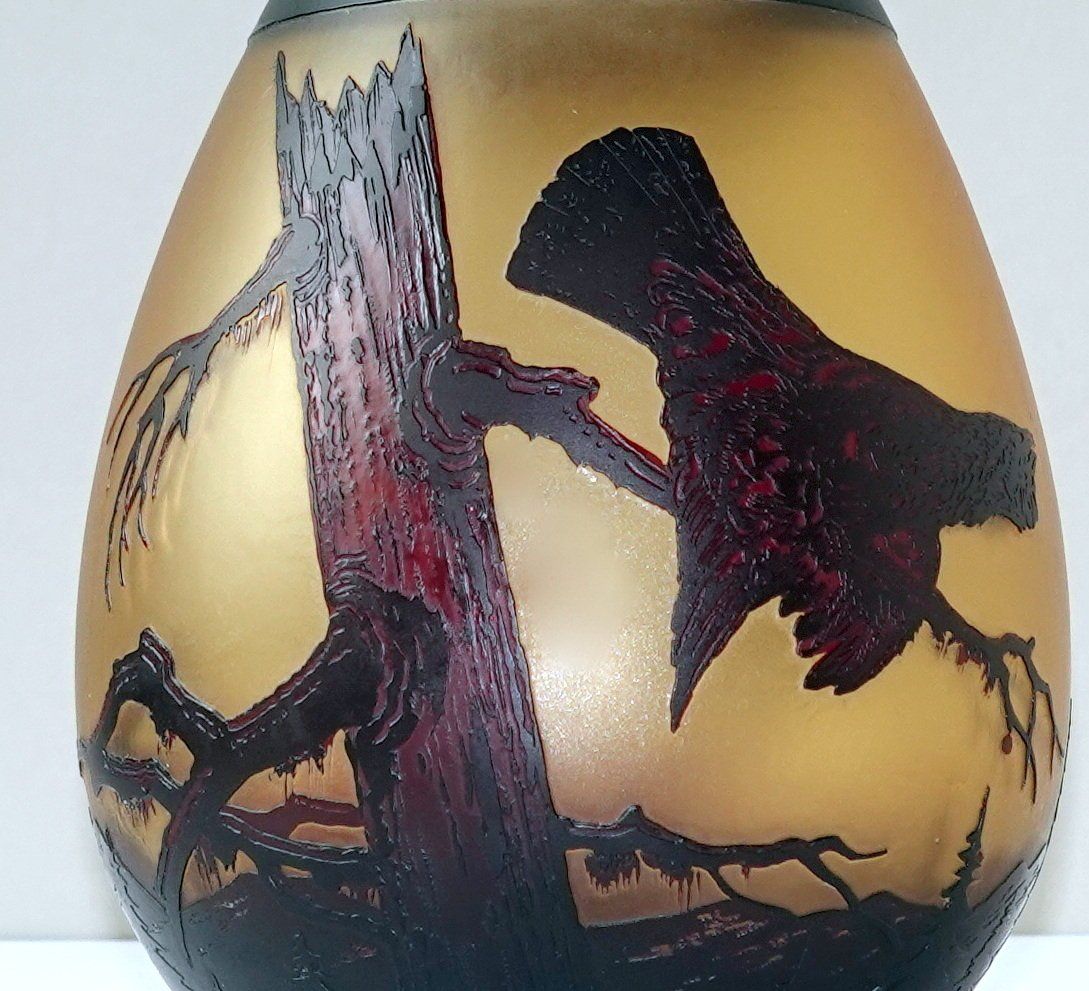 Vase & Récipients: Antike Überfangvase von Harrach – D'occasion à Brunnen par brocundfloh 1