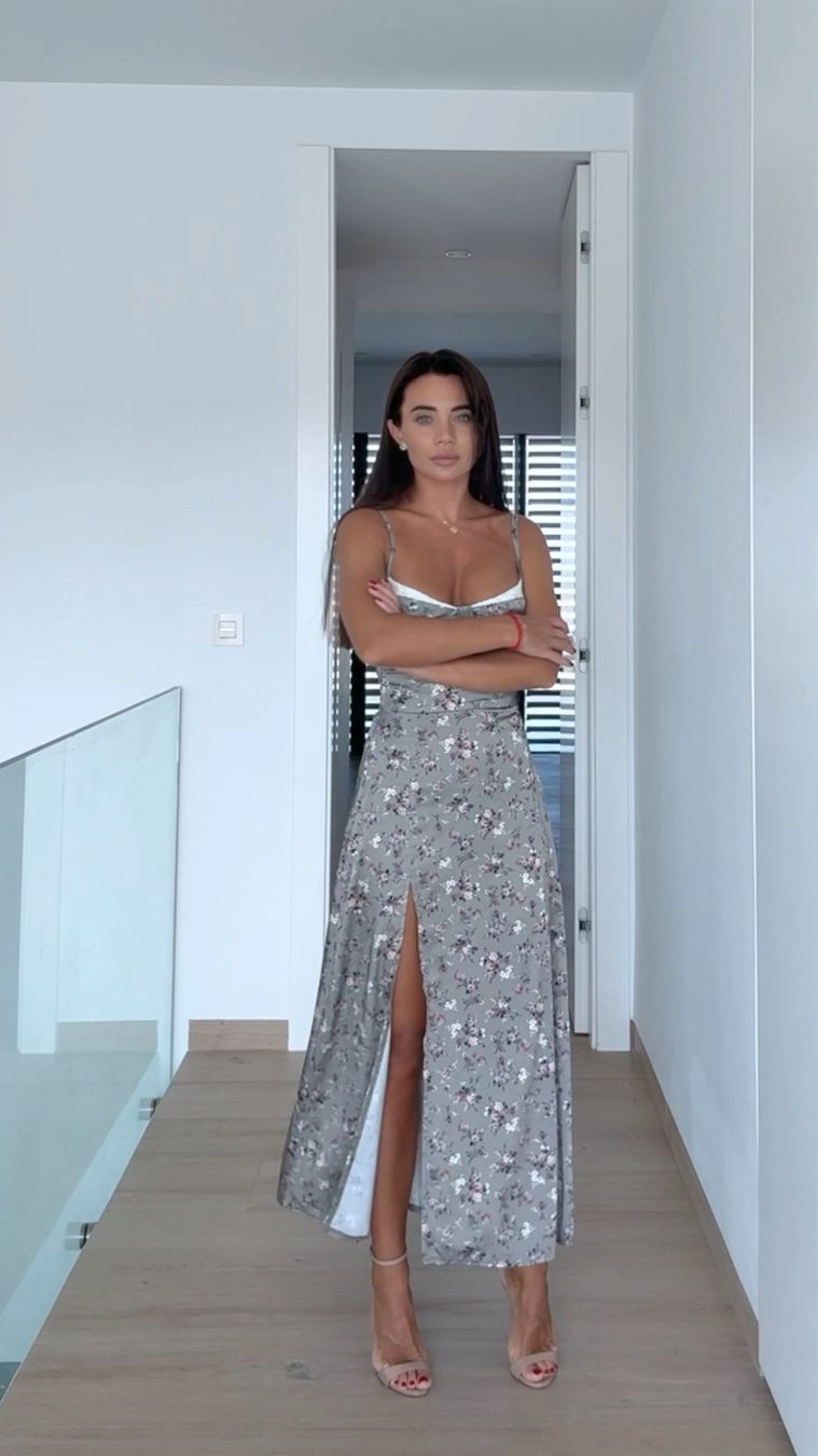 Kleider: Gray MIDI Sundress with Straps Size: S new – Neu und originalverpackt aus Zürich von Ms.Me-Fashion 7