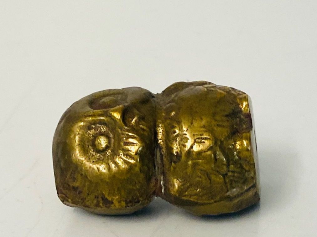 Statuette: Briefbeschwerer Talisman Eule Messing Mid Century 60s – Usato da Zürich venduto da Arche_Brockenhaus 6