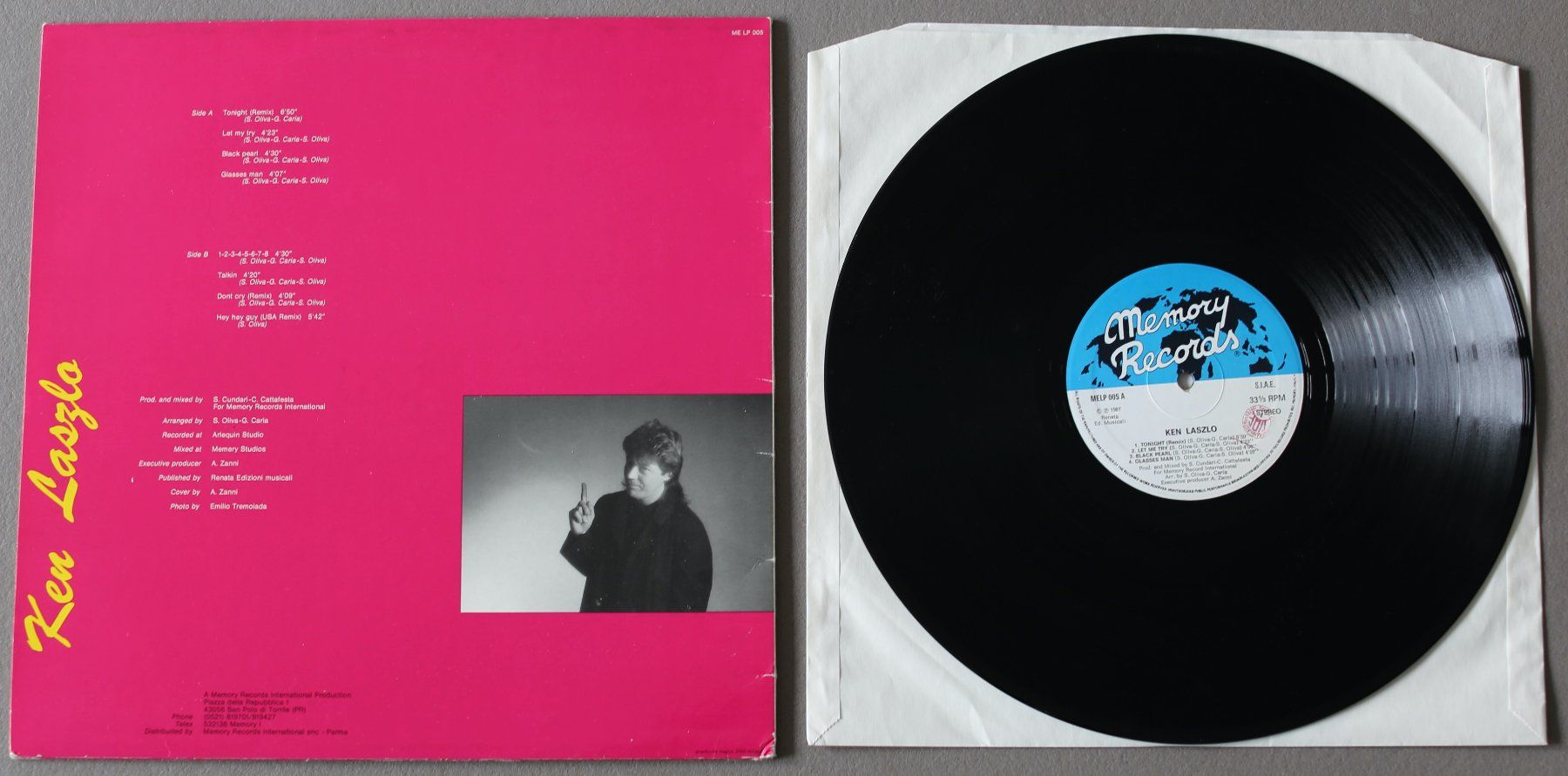 Dischi in vinile: LP, Italo Disco, Ken Laszlo, Same, Memory Rec. I 1987 – Usato da Biel/Bienne venduto da 808.3 1