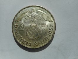 Deutschland  3te Reich 2 Reichsmark 1937