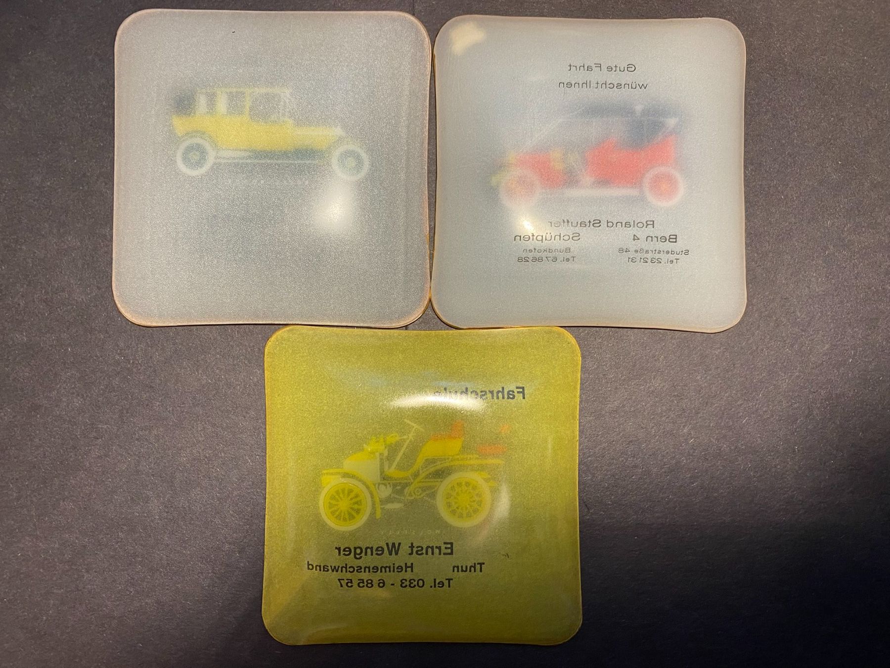 Portacenere: 3 Vintage Aschenbecher Oldtimer Austin Rolls-Royce Wolseley – Usato da Spiez venduto da Mlandcruiser 4