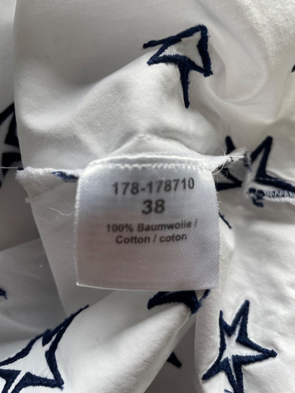 Princess goes hollywood Blusen: Baumwollbluse von Princess, Trompetenärmel (weiss, Gr. 38) – Gebraucht aus Balzers von Golf-Lady 2
