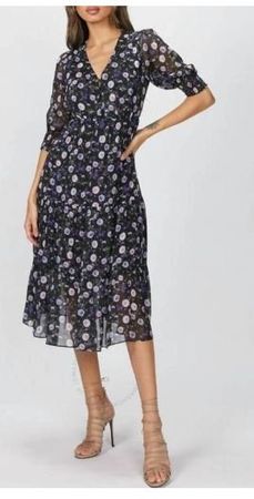 The Kooples Sommerkleid Seide Gr. 36/S