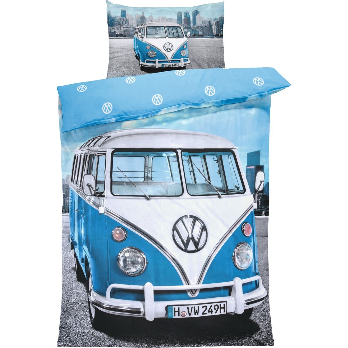 Biancheria da letto: Bettwäsche VW T1 hellblau 160x210 cm – Usato da Bern venduto da LM08