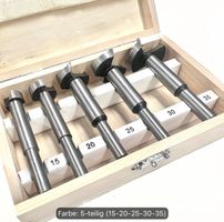 Bohrer Werkzeug Set mit Holzkoffer 5.Pcs NEU !