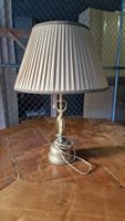 Antike Tischlampe Messing Dame Figural Lampe Vintage Shabby 