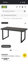 IKEA VÄRMANSÖ Tisch/aussen dunkelgrau 161x93cm