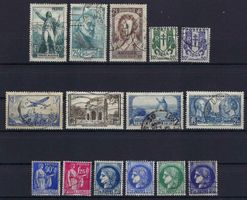 Französische Briefmarken, gute und saubere Werte gest.