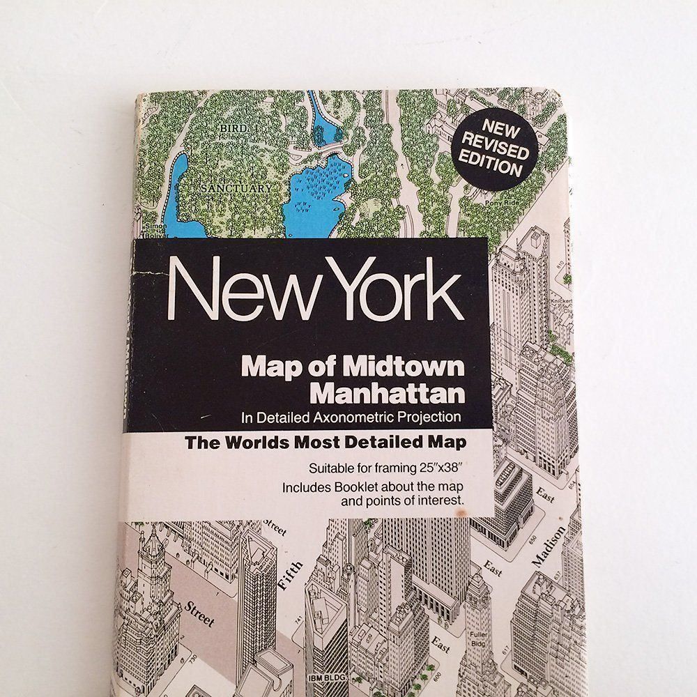 Landkarten & Atlanten: NYC New York City Map Manhattan Original – Gebraucht aus Zürich von its-love 1