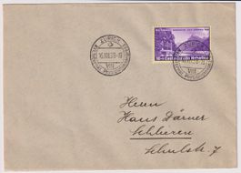 Kongressbrief 1938 mit Vollstempel