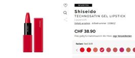 Shiseido Technosatin Gel Lippenstift (416 Red Shift) NEU+OVP