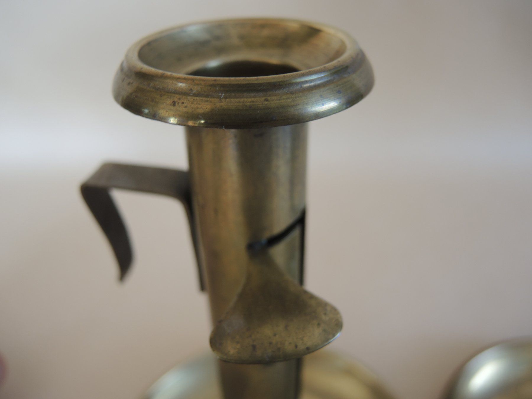 Portacandele: Schiebe Leuchter Biedermeier Messing Kerzen Ständer Halter – Usato da Rorschach venduto da maeck8 4