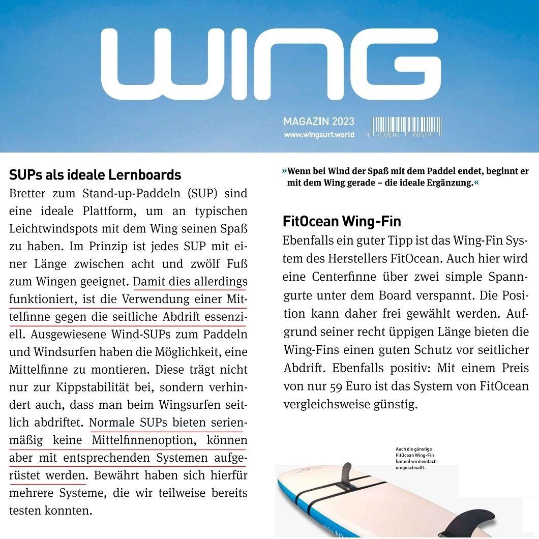 Gommoni, kayak & canoe: FIT OCEAN Wing Fin – Usato da Küssnacht am Rigi venduto da surfdeal 4