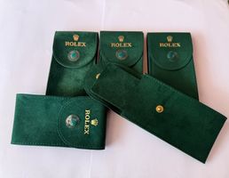 5x Rolex Uhren Etui grün, Neu