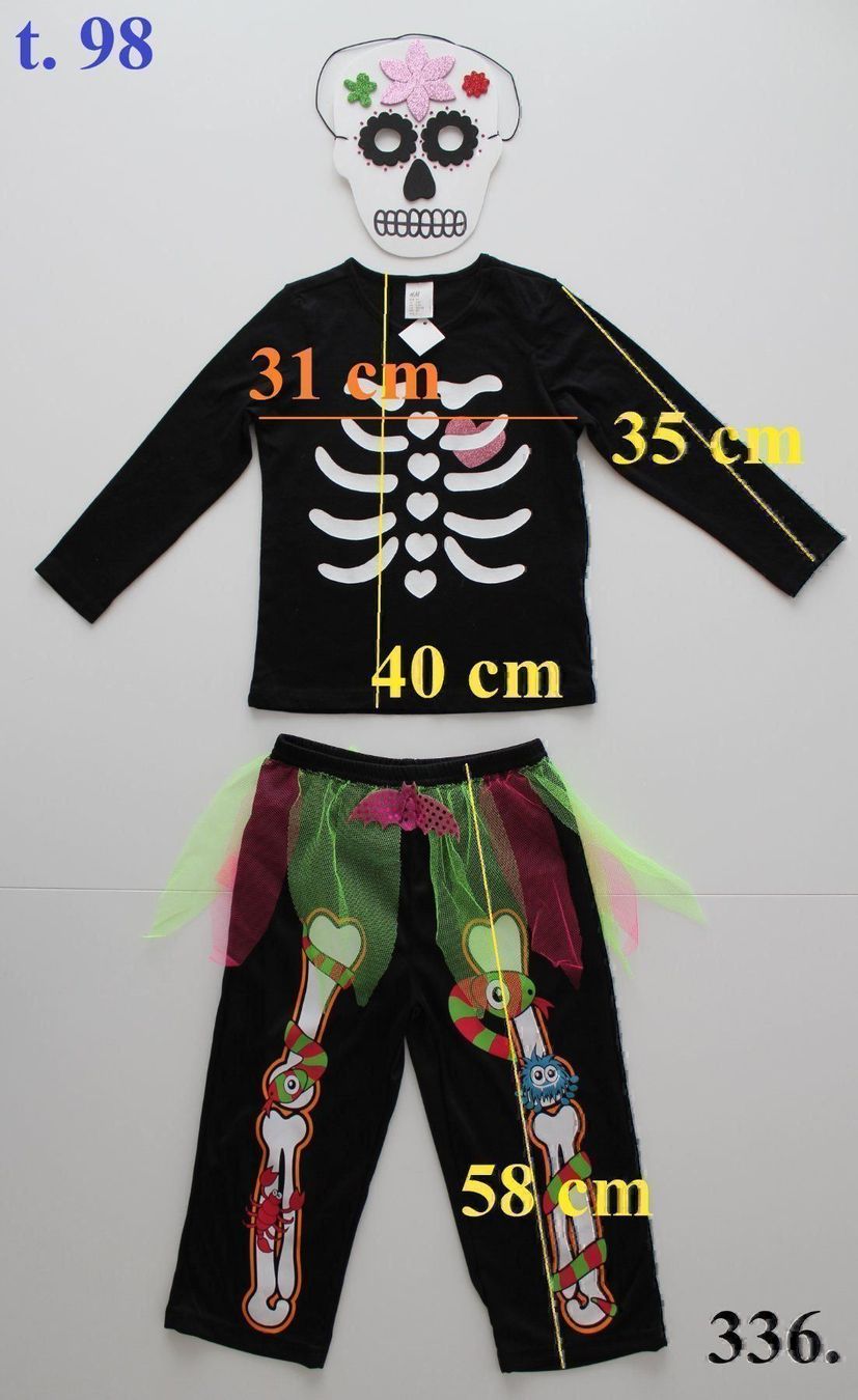 Costumi: Costume squelette /  Skelett  t.98 – Nuovo (secondo la descrizione) da Peseux venduto da CoolShoping 1