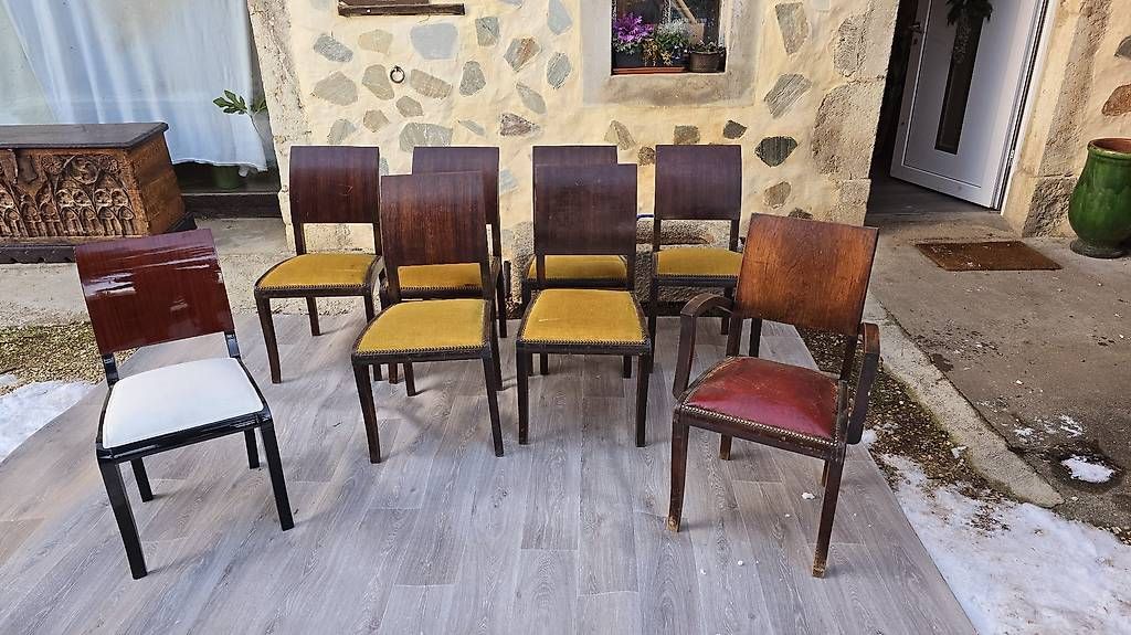 Stühle: Chaises art deco palissandre des indes  – Gebraucht aus Mollens VD von espritartdeco 5
