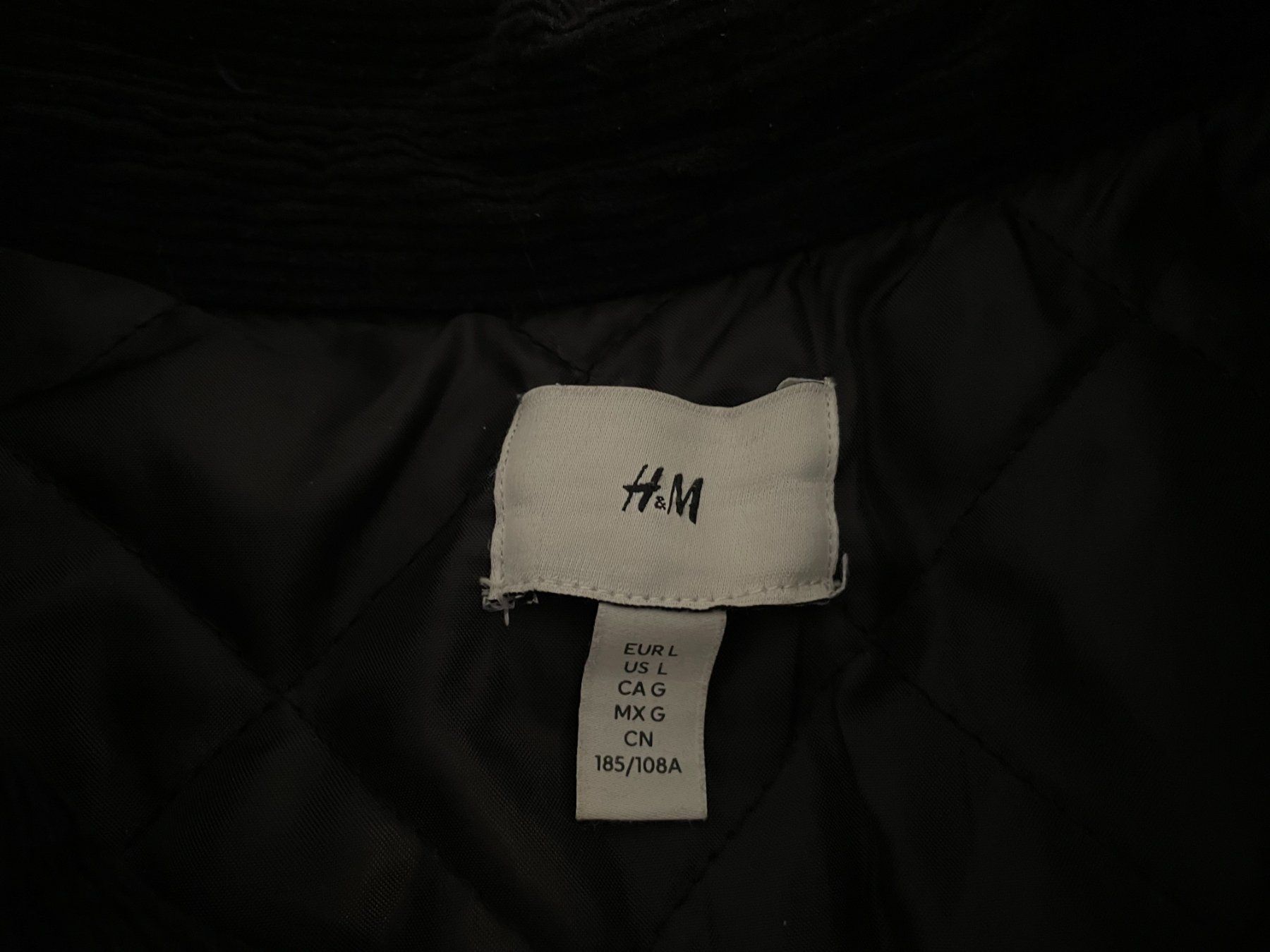 H&M Giacche: H&M - Black Corduroy Jacket – Usato da Chiasso venduto da Er_Mon 3