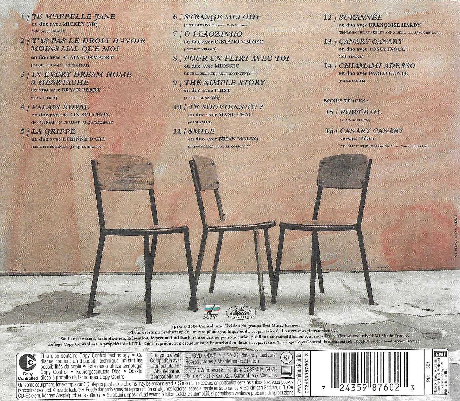CDs: Jane Birkin CD Digipack - Rendez-vous – D'occasion à Savagnier par Ne2065 1