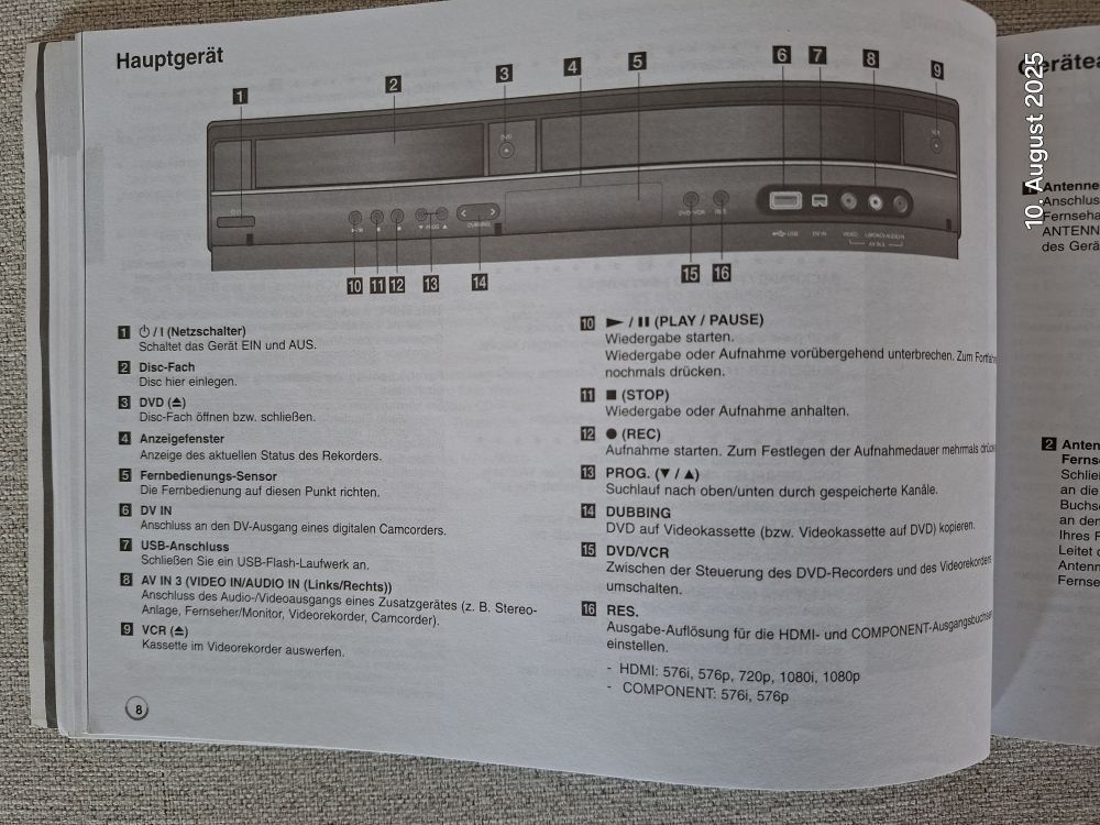 LG Aufnahmegeräte: LG DVD Recorder/Player  und  VHS Videorecorder/Player Combo – Gebraucht aus Oberägeri von Chhe1 6