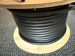 Netzleitung 2x 2.5mm² Kupfer, Hochflexibel, Gummi, 750V, 25m