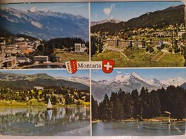 Postkarte Montana Schweiz