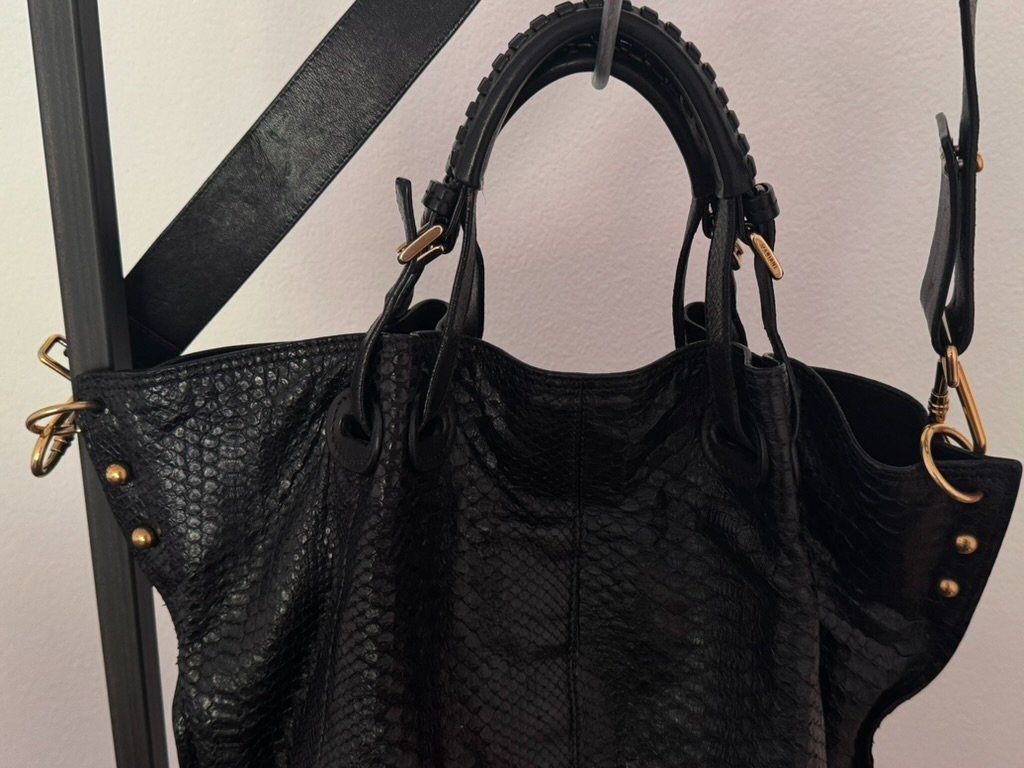 Borse da donna: Handtasche Krokoleder Mabiani – Usato da St. Gallen venduto da schwarzundweiss 3