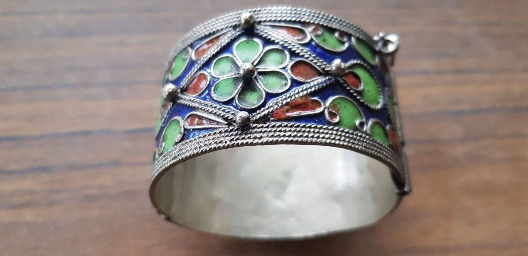 Bracciali & Braccialetti: Armreif Marokko Tuareg Cloisonné – Usato da Mörschwil venduto da antiksalon21 9