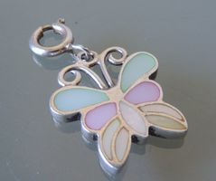 Silber 925 Schmetterling Charm Anhänger 28 mm