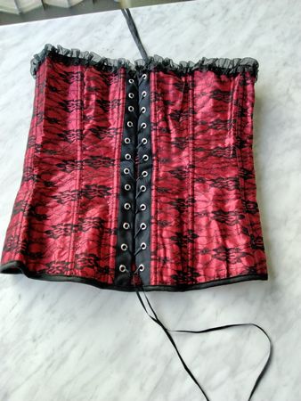 KORSETT ROT GR. XL
