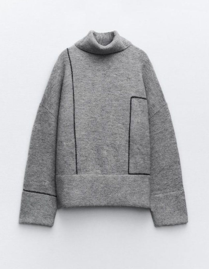 Zara Pullover & Sweatshirts: NEU Zara Pullover Grau Rollkragen mit Etikett, L – Neu und originalverpackt aus St. Gallen von lfs_nxl8