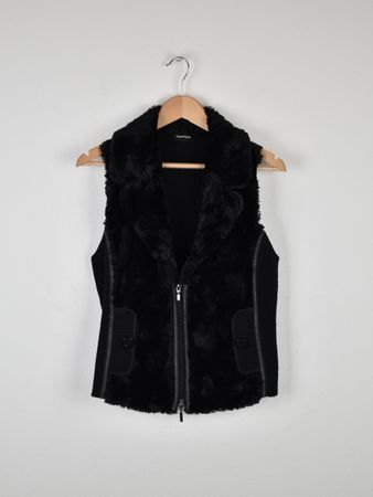 Taifun Gilet, vorne Fell/hinten Strick, Gr.36/38