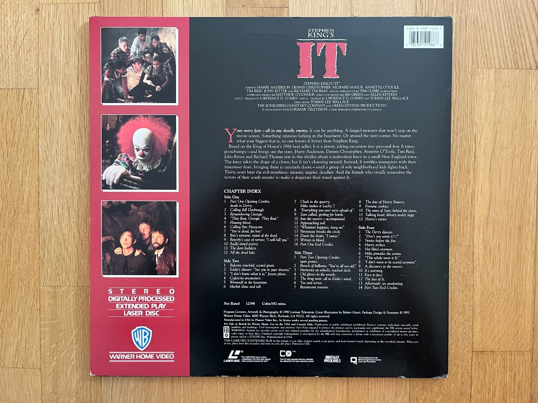 Tutti i DVDs: "Stephen King's IT" Laserdisc Horror "Es" – Usato da Bigorio venduto da catone82 1
