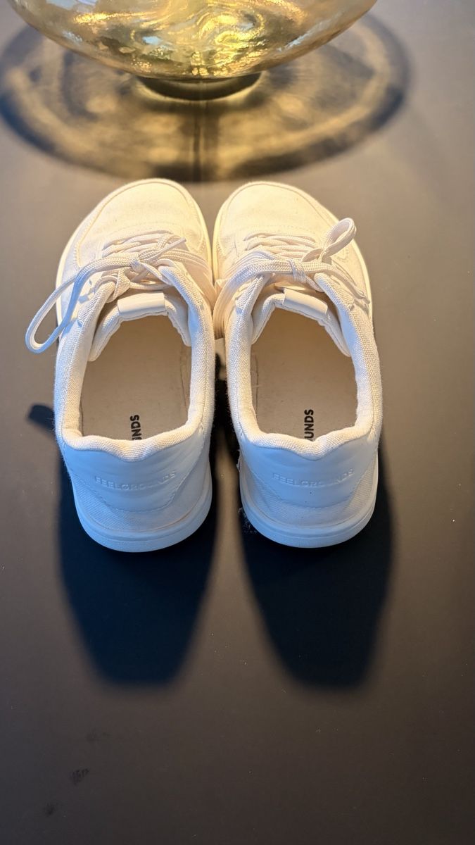 Scarpe da uomo: Barfussschuhe Feelgrounds Courtside Canvas - All White – Usato da Landquart venduto da ArthurLOTW 2