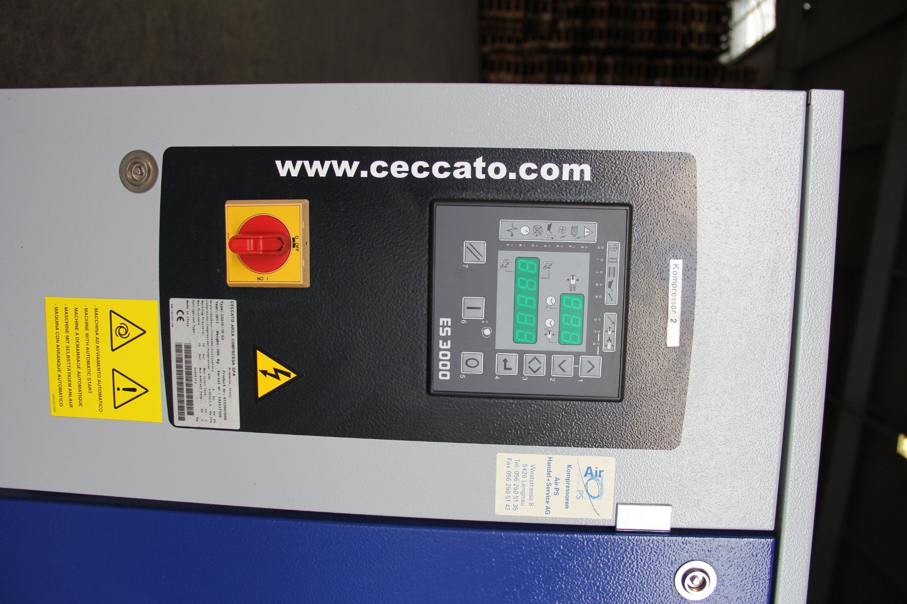 Compressori: Ceccato CSA 10 Schraubenkompressor, Top Zustand! – Usato da Oberuzwil venduto da hoeggersystems 2
