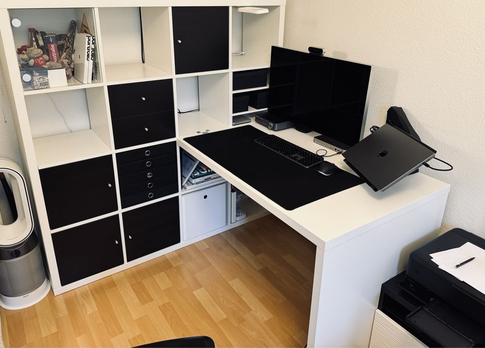 Schne Schreibtisch Mit Kallax Ebenbild