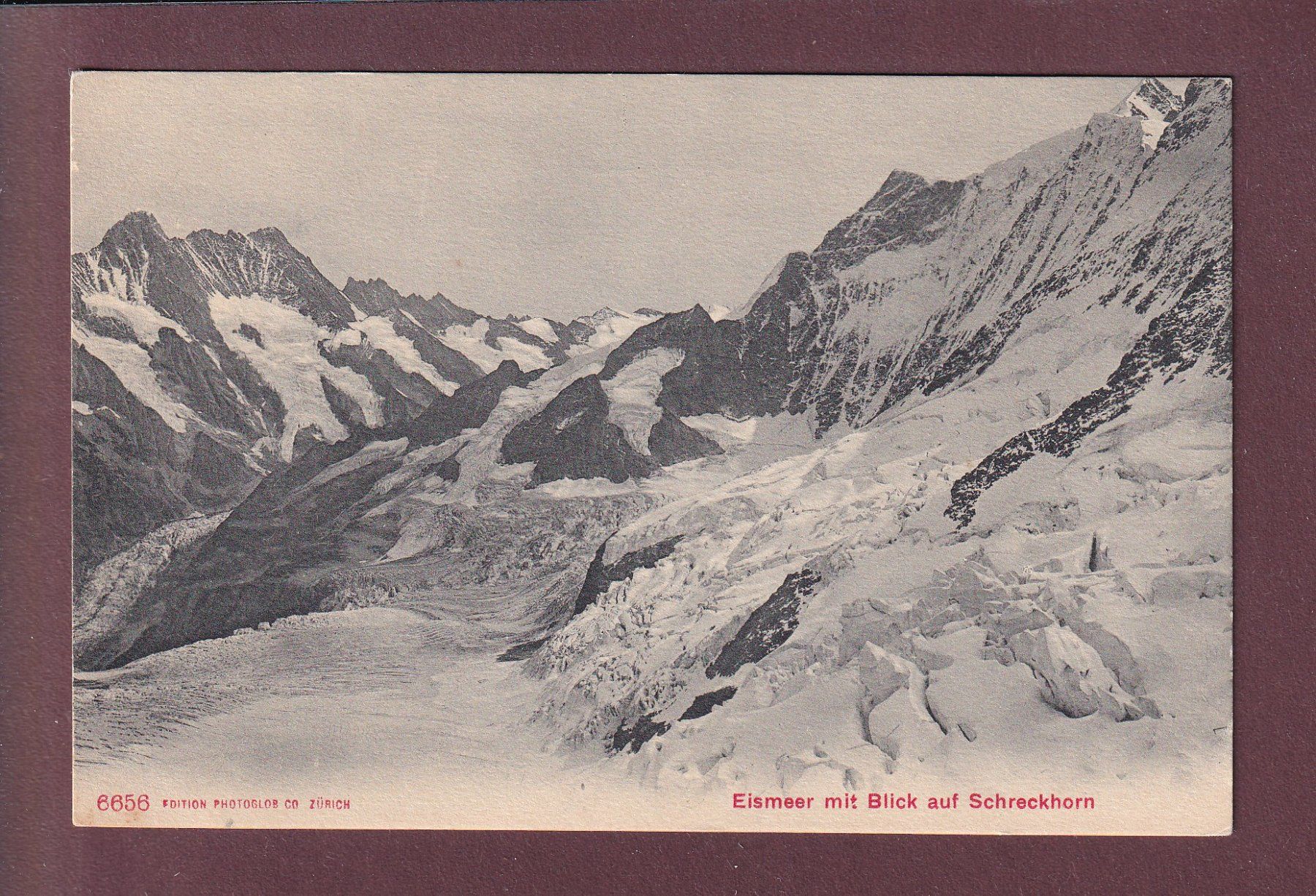 Cartoline postali: Eismeer - SCHRECKHORN - 1907 – Usato da Pully venduto da nicecards