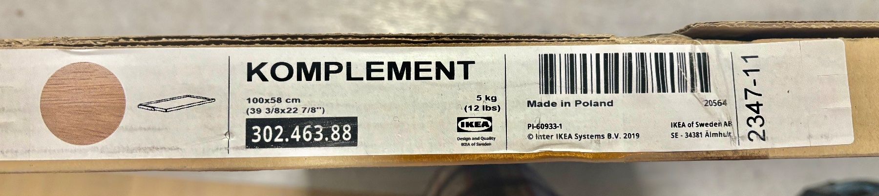 Ikea Scaffali: IKEA Komplement Glasboden/Tablar 100x58cm. Neuwertig. – Nuovo (secondo la descrizione) da Zürich venduto da Iva_Nova 2
