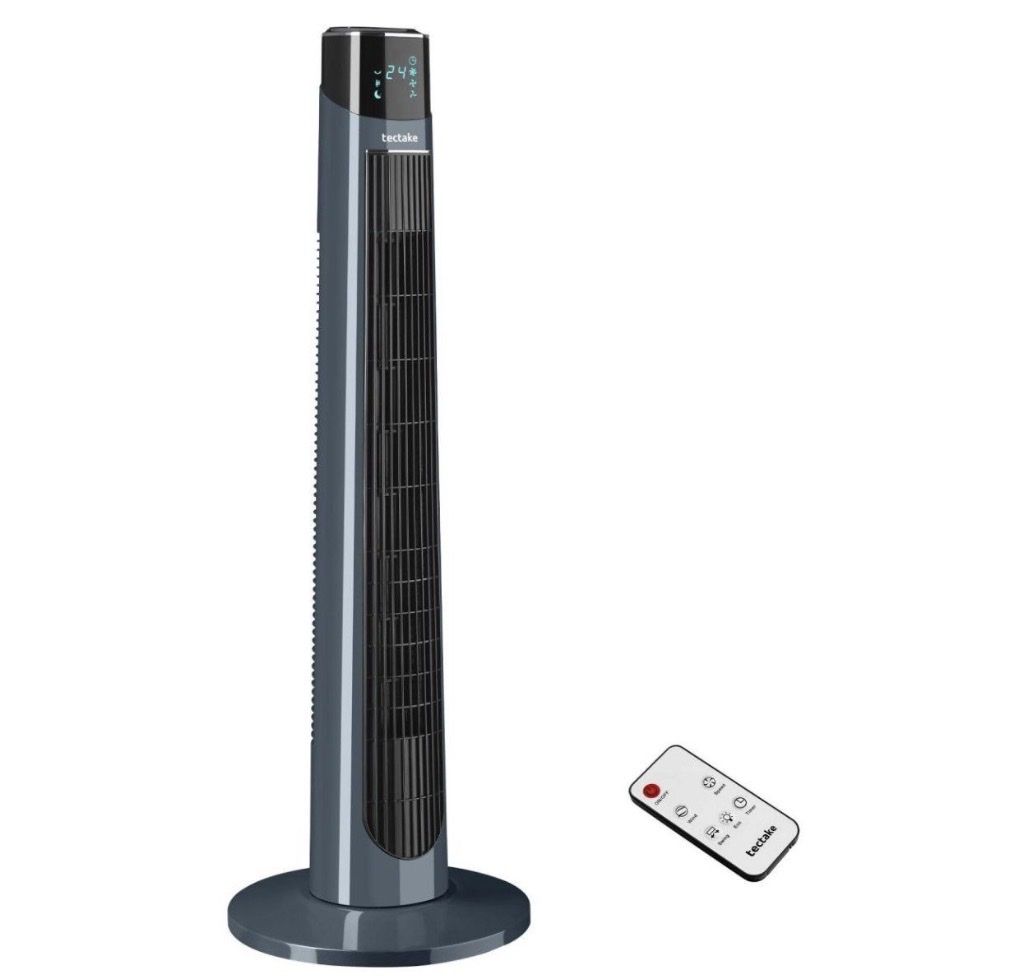 Ventilatoren: Standventilator tectake grau mit Fernbedienung neu – Neu und originalverpackt aus Willisau von aid_v56b
