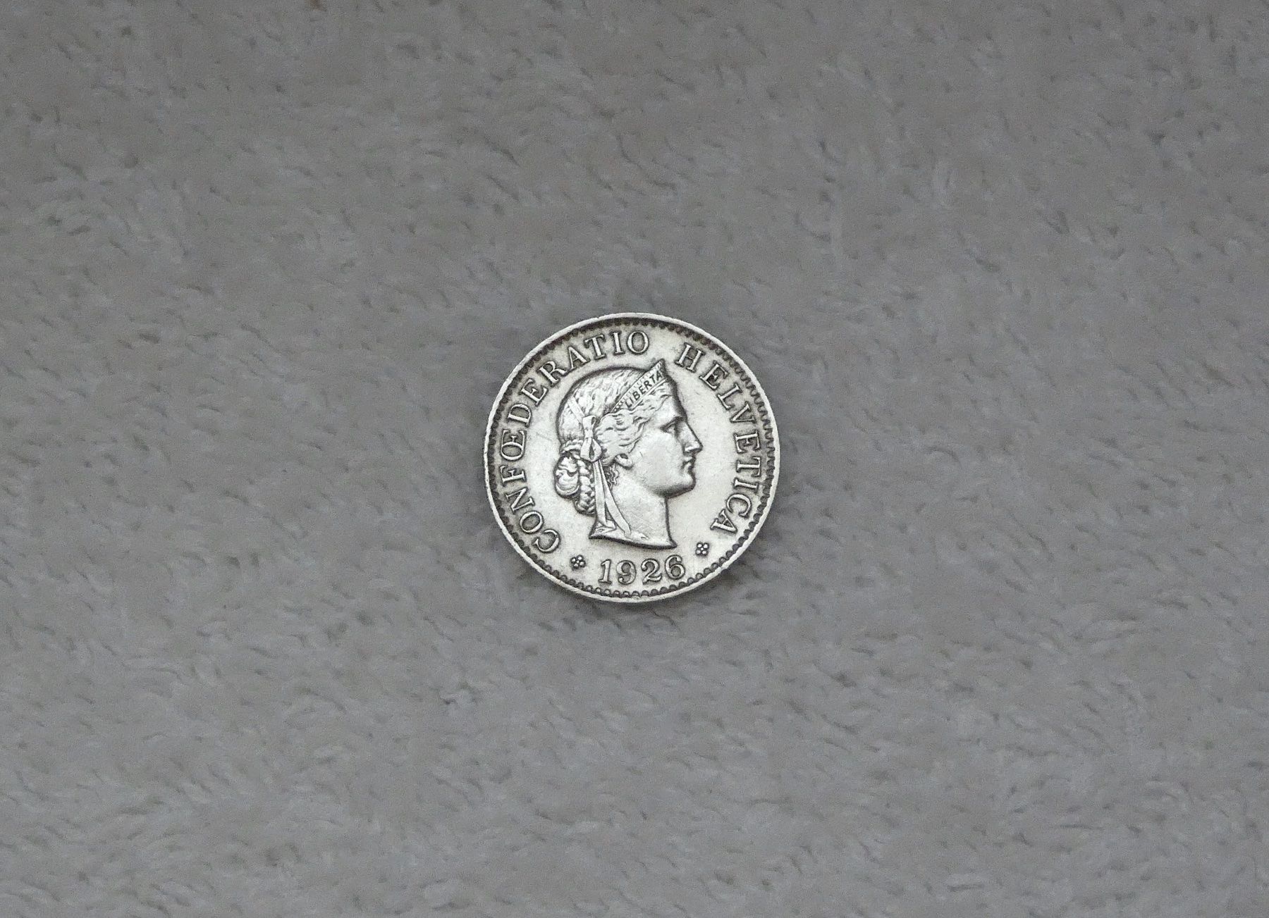 Tutti le monete: 5 centimes/Rappen 1926 – Usato da Nyon venduto da Ilmi09