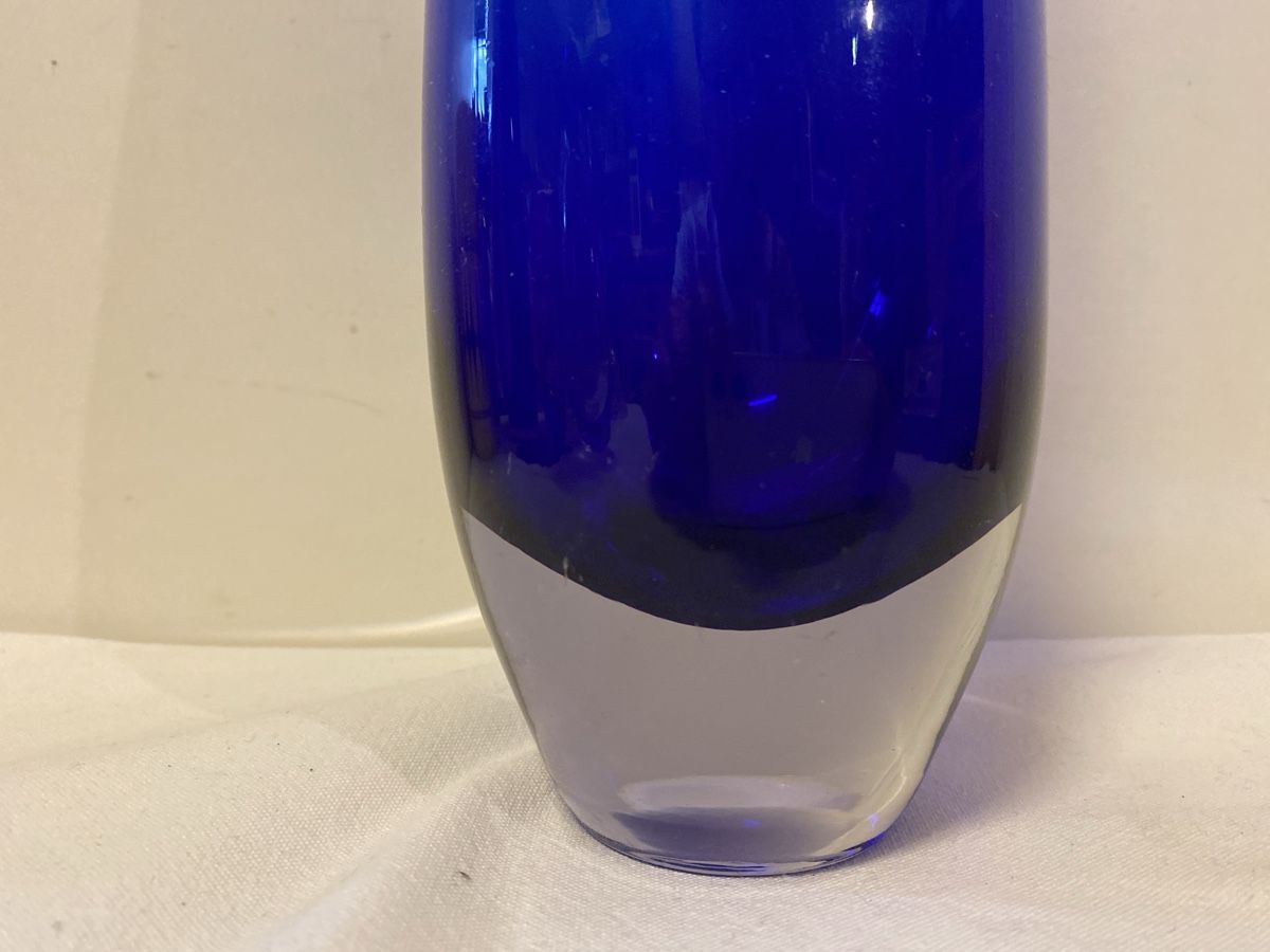 Vasi & Recipienti: Elegante blaue Glasvase – Usato da sursee venduto da trilli-tralli 6