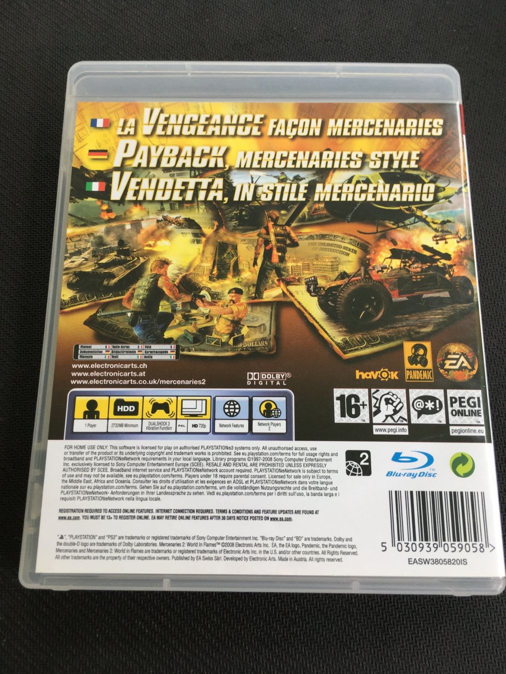 Sony Giochi: Mercenaries 2 World in Flames -  PS3 / Playstation 3 – Usato da St.Gallen venduto da sjosjo 1