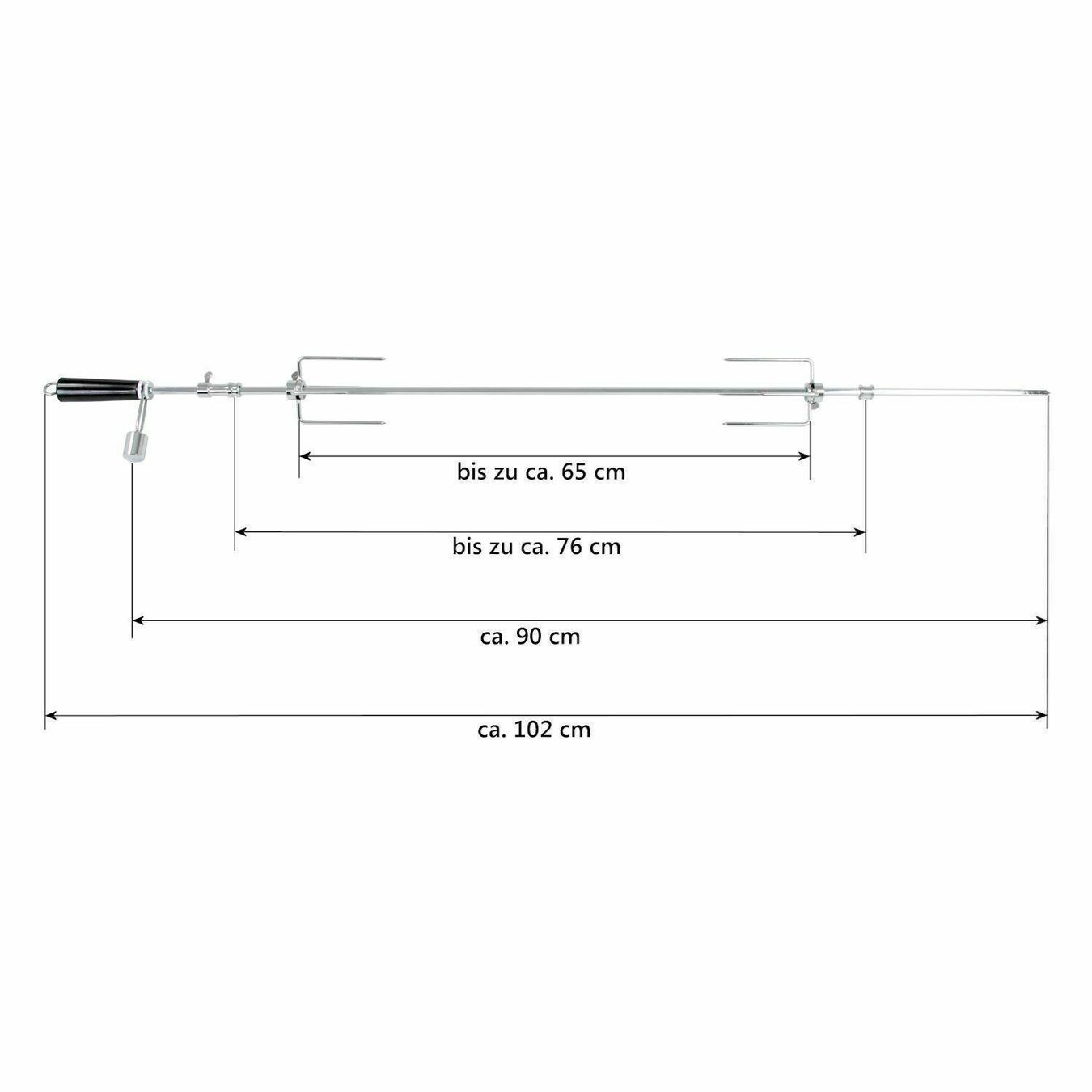Accessori per grill: BBQ-TORO SPS Grillspieß mit Motor – Nuovo e nell'imballaggio originale da Bottighofen venduto da zaap 2