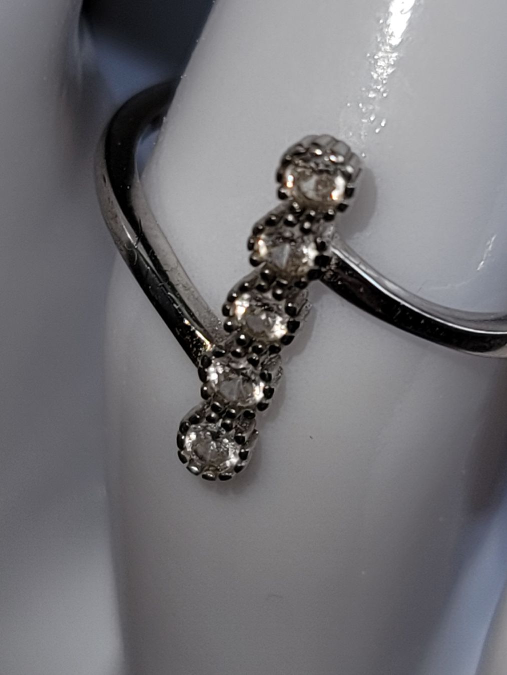 Ringe: Silberring horizontal, 925 mit Zirkonia, 50, anello argento – Gebraucht aus Zollikerberg von Nice_Name 3