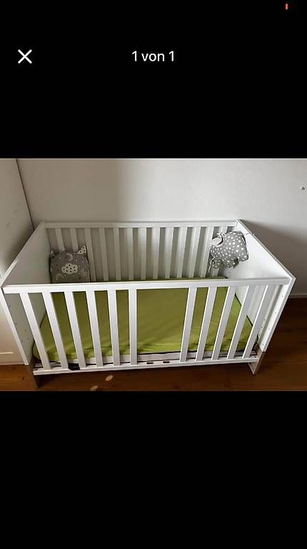 Letti: Babybett mit Matratze und Gitter – Usato da Untersiggenthal venduto da IsabelF03