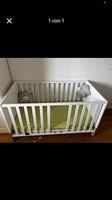 Babybett mit Matratze und Gitter